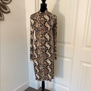 Leith Snakeskin Dress